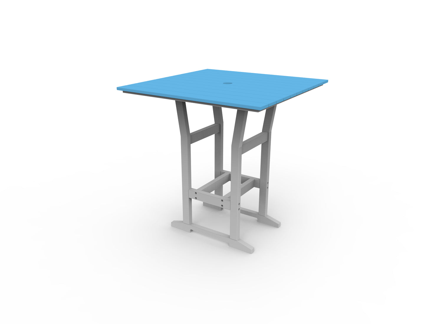 Seaside Casual Recycled Plastic Coastline Cafe Square Bar Table (BAR HEIGHT) - LEAD TIME TO SHIP 2 TO 4 WEEKS