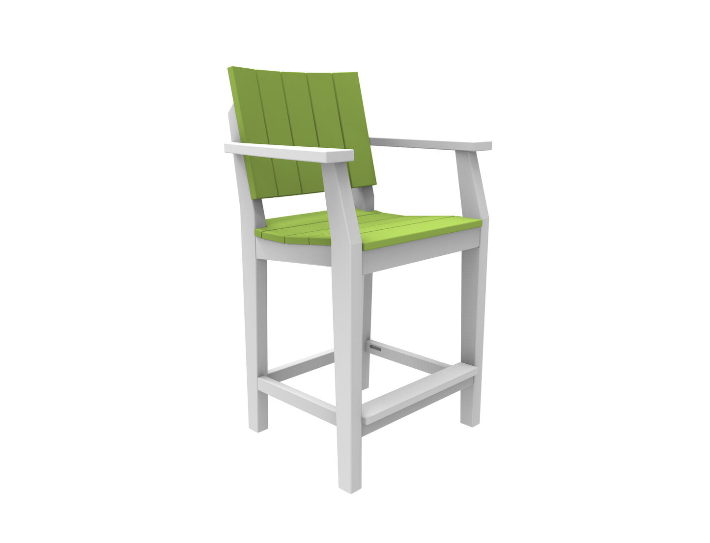 Seaside Casual Recycled Plastic MAD Balcony Arm Chair - LEAD TIME TO SHIP 2 TO 4 WEEKS