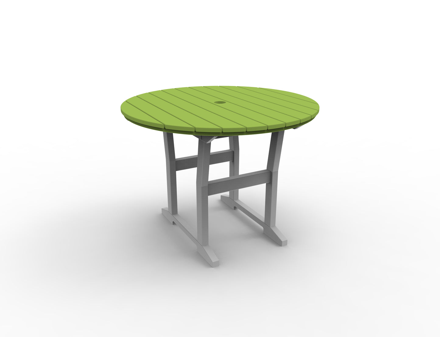 Seaside Casual Recycled Plastic Coastline Cafe Round Dining Table - LEAD TIME TO SHIP 2 TO 4 WEEKS