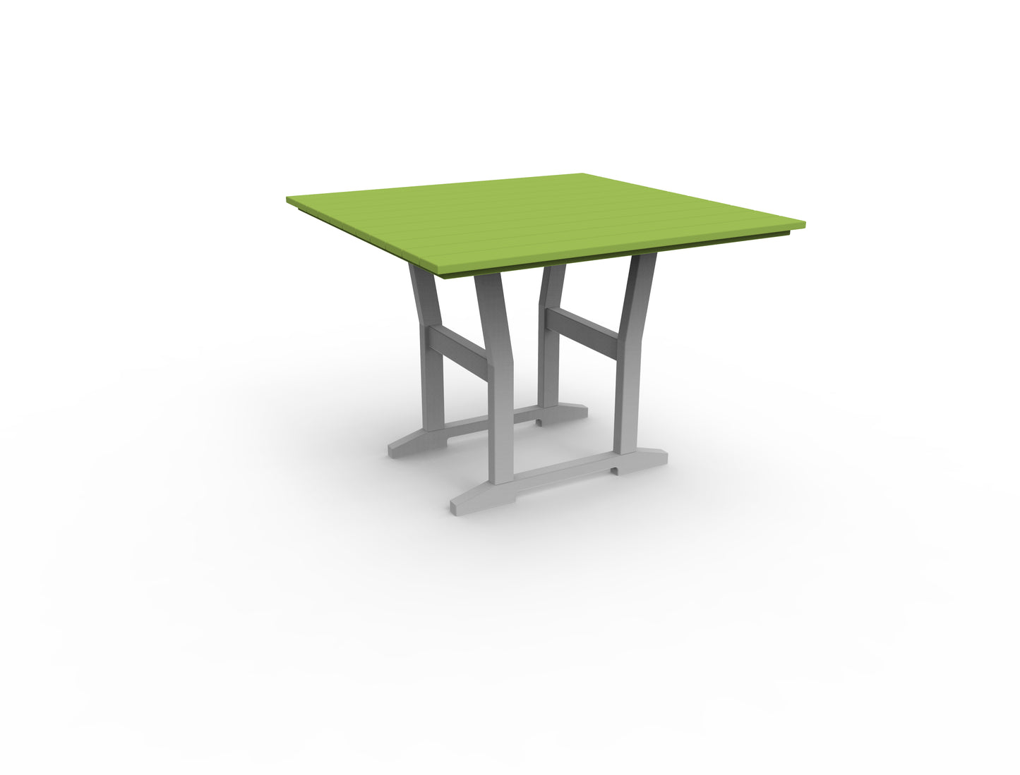 Seaside Casual Recycled Plastic Coastline Cafe Square Dining Table - LEAD TIME TO SHIP 2 TO 4 WEEKS