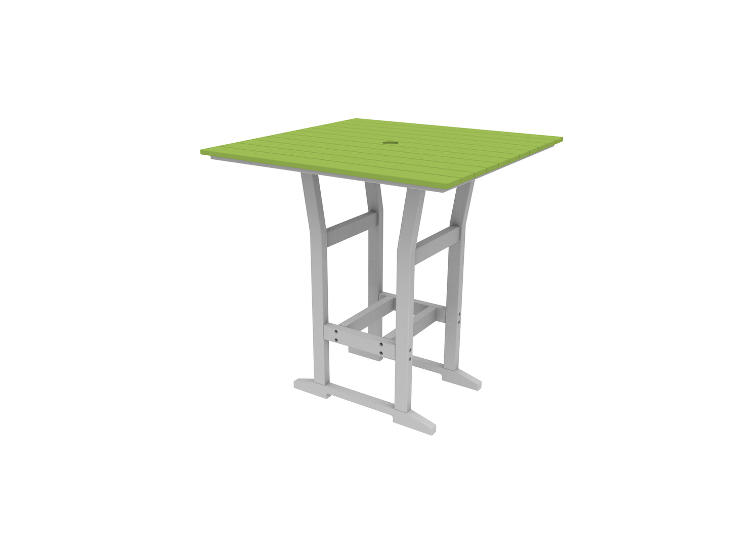 Seaside Casual Recycled Plastic Coastline Cafe Square Bar Table (BAR HEIGHT) - LEAD TIME TO SHIP 2 TO 4 WEEKS