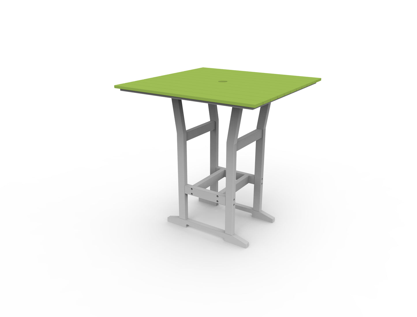 Seaside Casual Recycled Plastic Coastline Cafe Square Bar Table (BAR HEIGHT) - LEAD TIME TO SHIP 2 TO 4 WEEKS