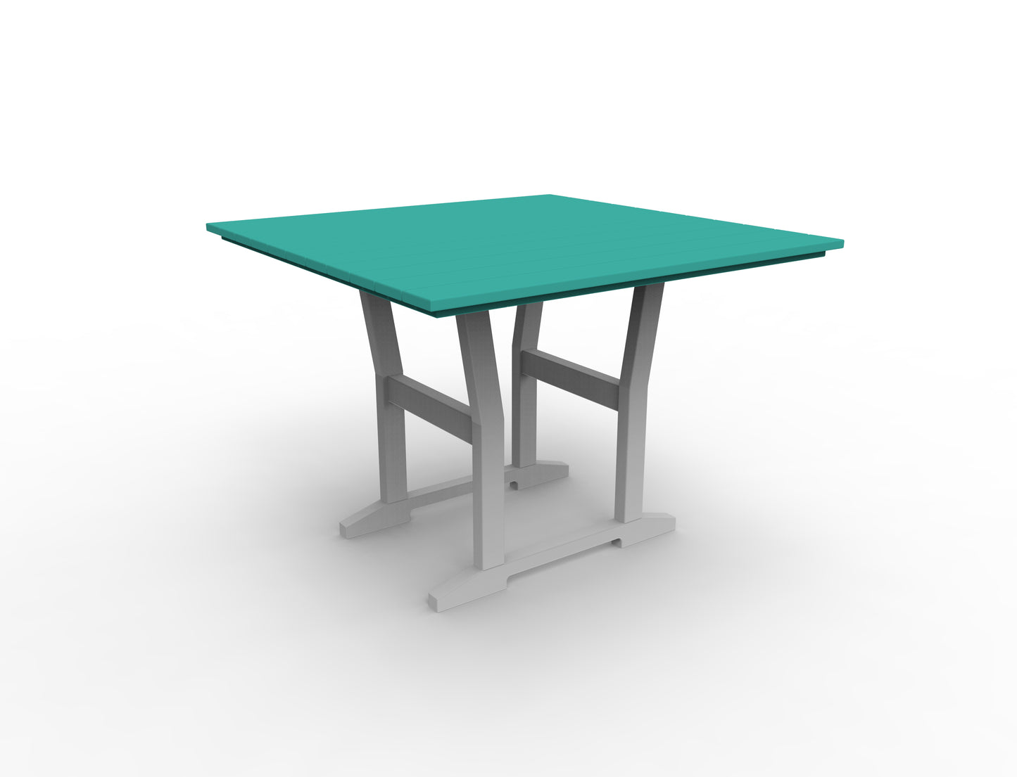 Seaside Casual Recycled Plastic Coastline Cafe Square Dining Table - LEAD TIME TO SHIP 2 TO 4 WEEKS