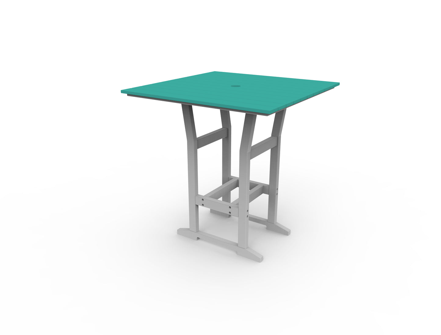 Seaside Casual Recycled Plastic Coastline Cafe Square Bar Table (BAR HEIGHT) - LEAD TIME TO SHIP 2 TO 4 WEEKS