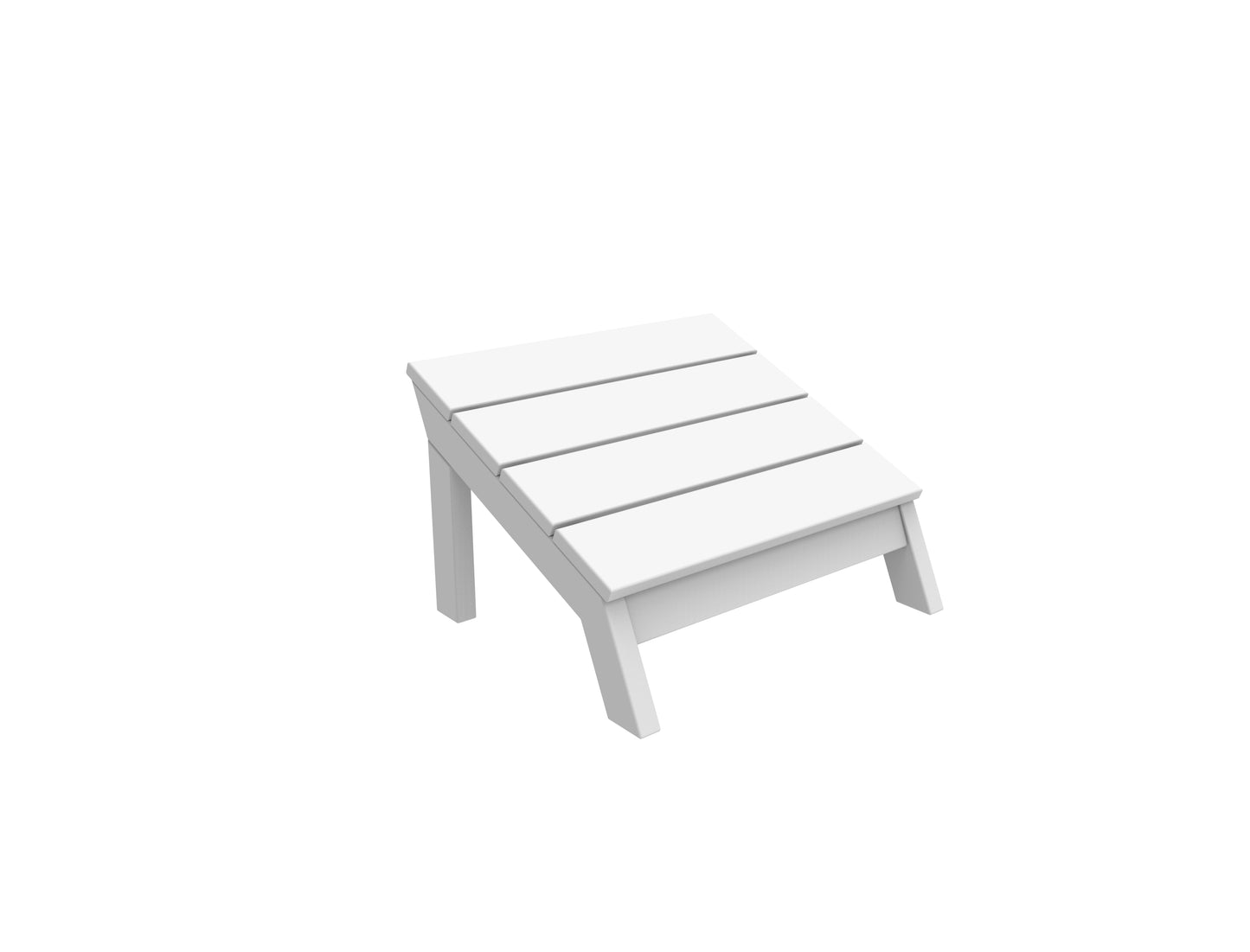 Seaside Casual Recycled Plastic MAD Foot Stool - LEAD TIME TO SHIP 2 TO 4 WEEKS