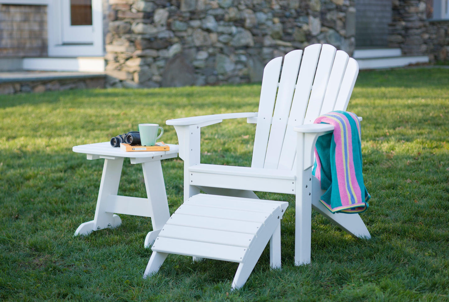 Seaside Casual Recycled Plastic Adirondack End Table - LEAD TIME TO SHIP 4 TO 6 WEEKS