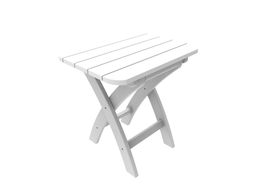 Seaside Casual Recycled Plastic Coastline Harbor View Folding Side Table