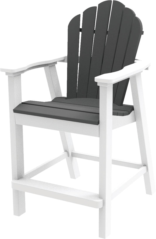 Seaside Casual Recycled Plastic Adirondack Classic Balcony Chair (COUNTER HEIGHT) - LEAD TIME TO SHIP 2 TO 4 WEEKS