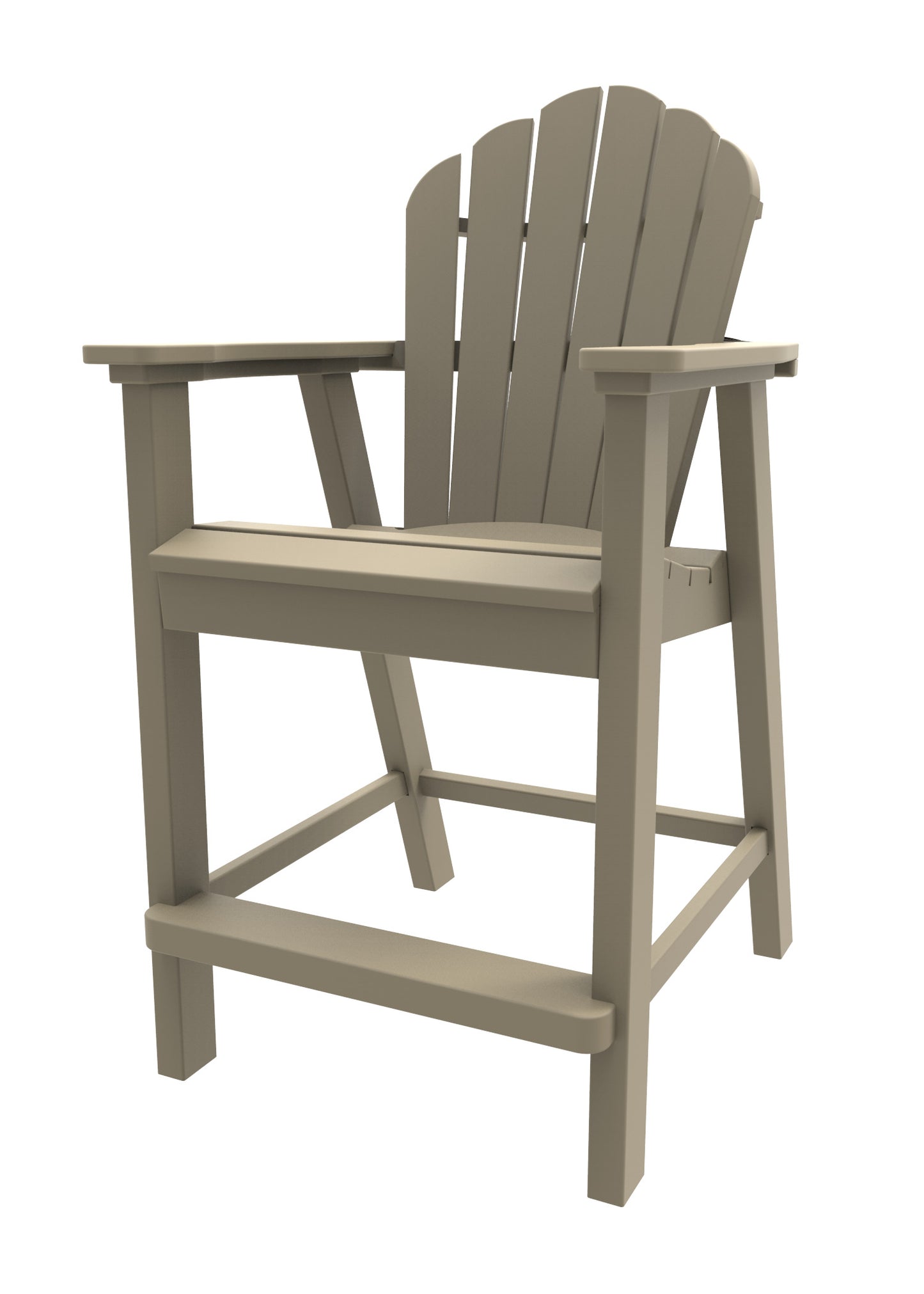 Seaside Casual Recycled Plastic Adirondack Classic Balcony Chair (COUNTER HEIGHT) - LEAD TIME TO SHIP 4 TO 6 WEEKS