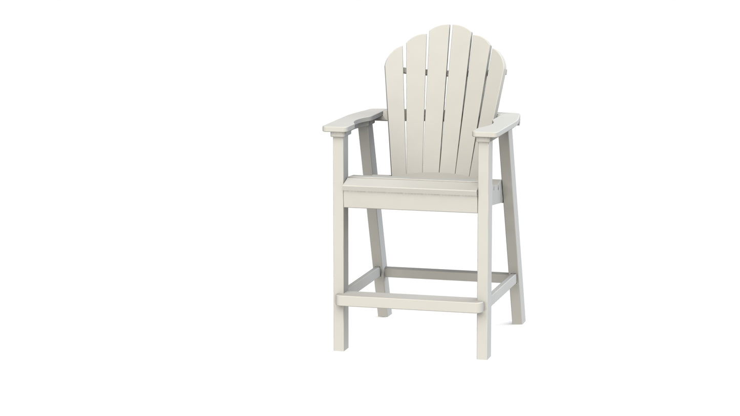 Seaside Casual Recycled Plastic Adirondack Classic Balcony Chair (COUNTER HEIGHT) - LEAD TIME TO SHIP 4 TO 6 WEEKS