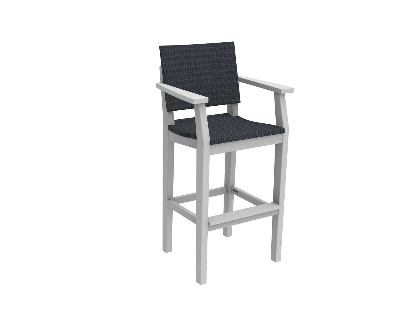 Seaside Casual Recycled Plastic MAD Bar Arm Chair (WOVEN) (BAR HEIGHT) - LEAD TIME TO SHIP 2 TO 4 WEEKS Regular price