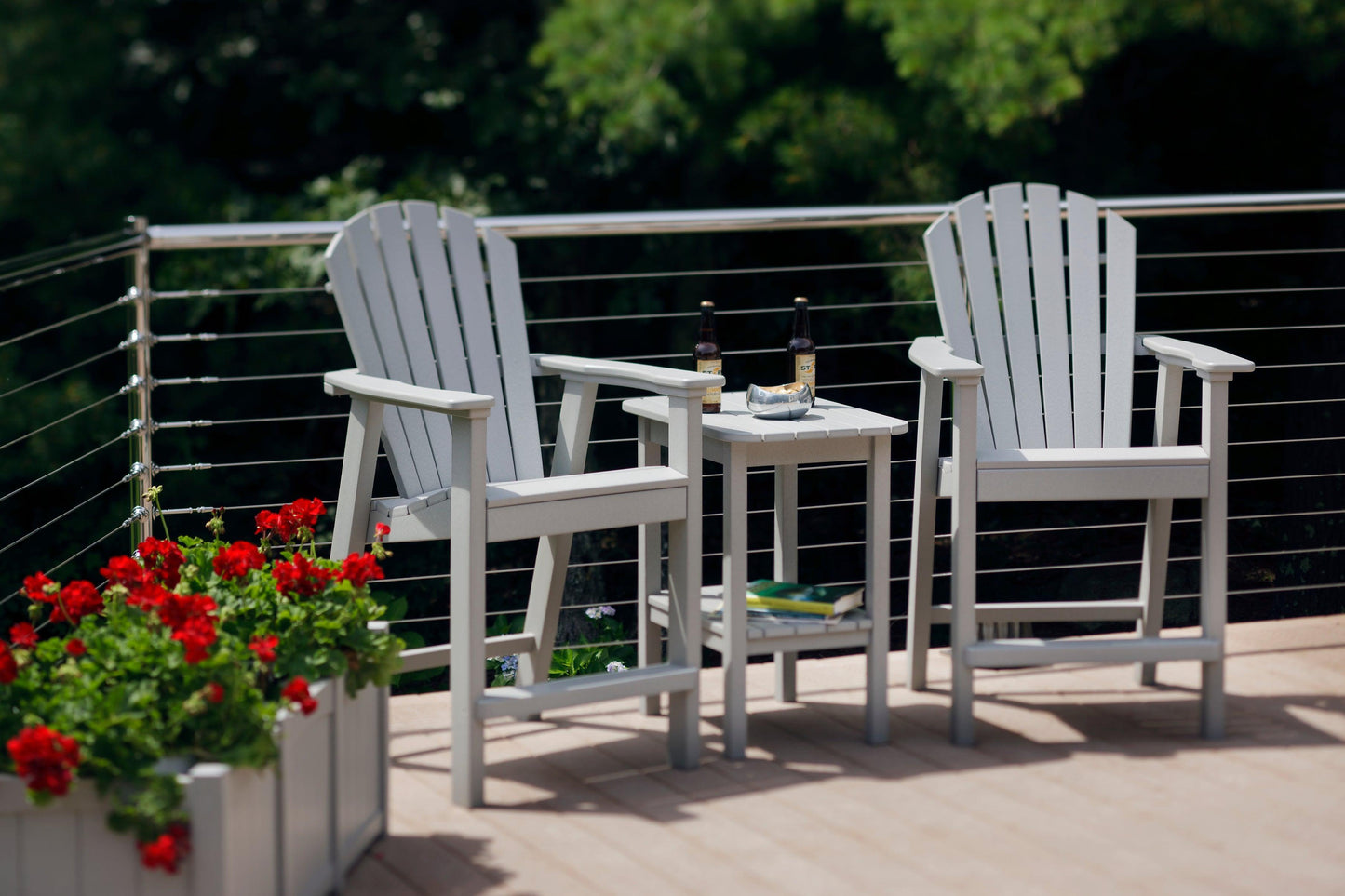 Seaside Casual Recycled Plastic Westerly Balcony End Table (COUNTER HEIGHT) - LEAD TIME TO SHIP 4 TO 6 WEEKS