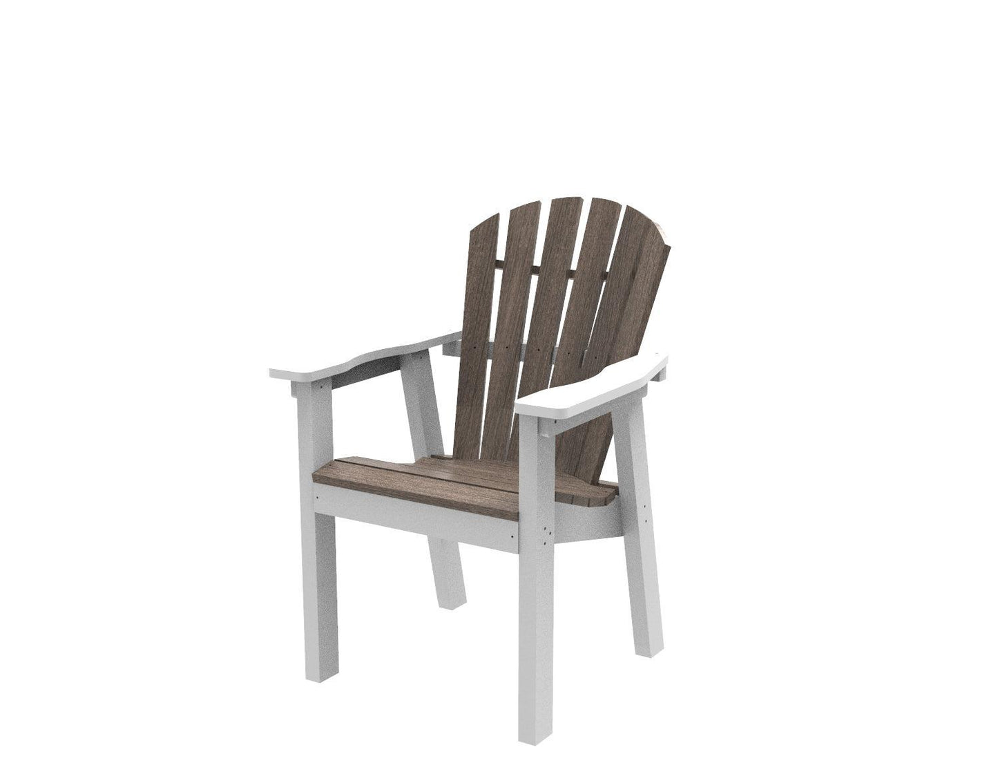 Seaside Casual Recycled Plastic Adirondack Shellback Dining Chair - LEAD TIME TO SHIP 4 TO 6 WEEKS