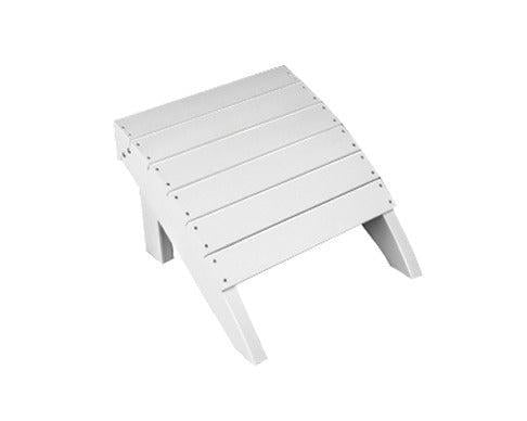 Seaside Casual Recycled Plastic Adirondack Foot Stool - LEAD TIME TO SHIP 4 TO 6 WEEKS