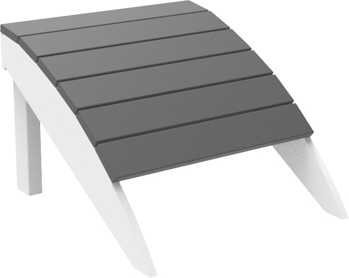 Seaside Casual Recycled Plastic Adirondack Foot Stool - LEAD TIME TO SHIP 4 TO 6 WEEKS