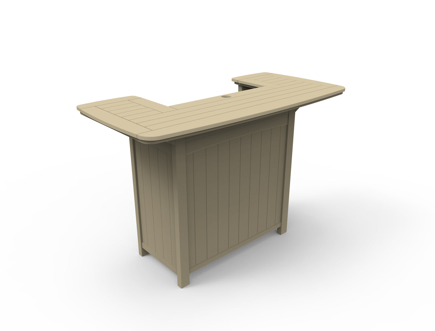 Seaside Casual Recycled Plastic Portsmouth Party Bar (BAR HEIGHT) - LEAD TIME TO SHIP 2 TO 4 WEEKS