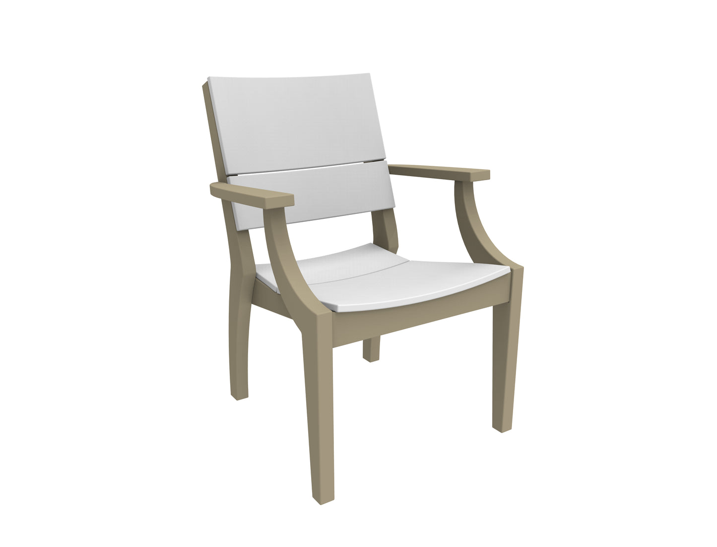 Seaside Casual Recycled Plastic SYM Arm Chair - LEAD TIME TO SHIP 4 TO 6 WEEKS