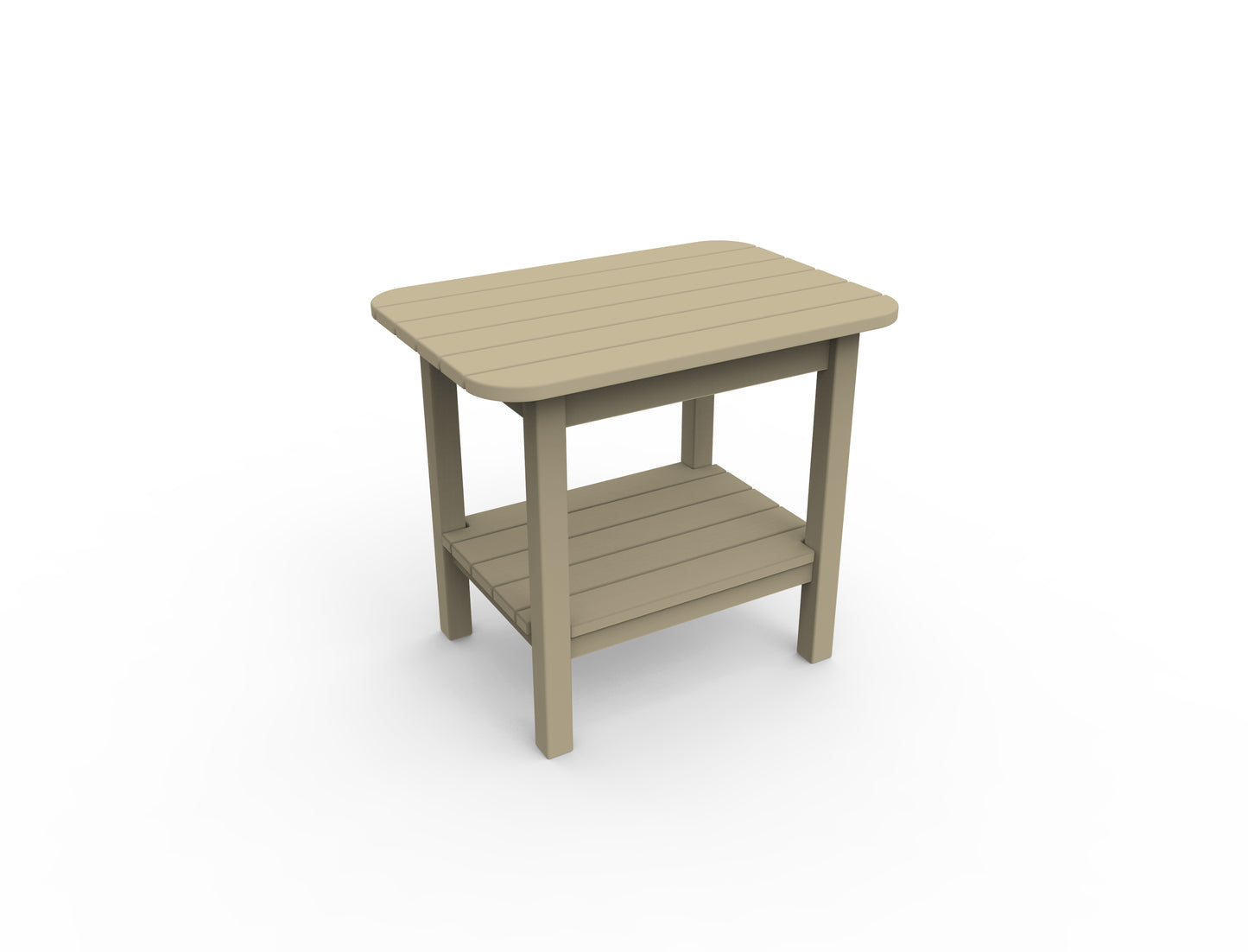 Seaside Casual Recycled Plastic Westerly End Table - LEAD TIME TO SHIP 4 TO 6 WEEKS
