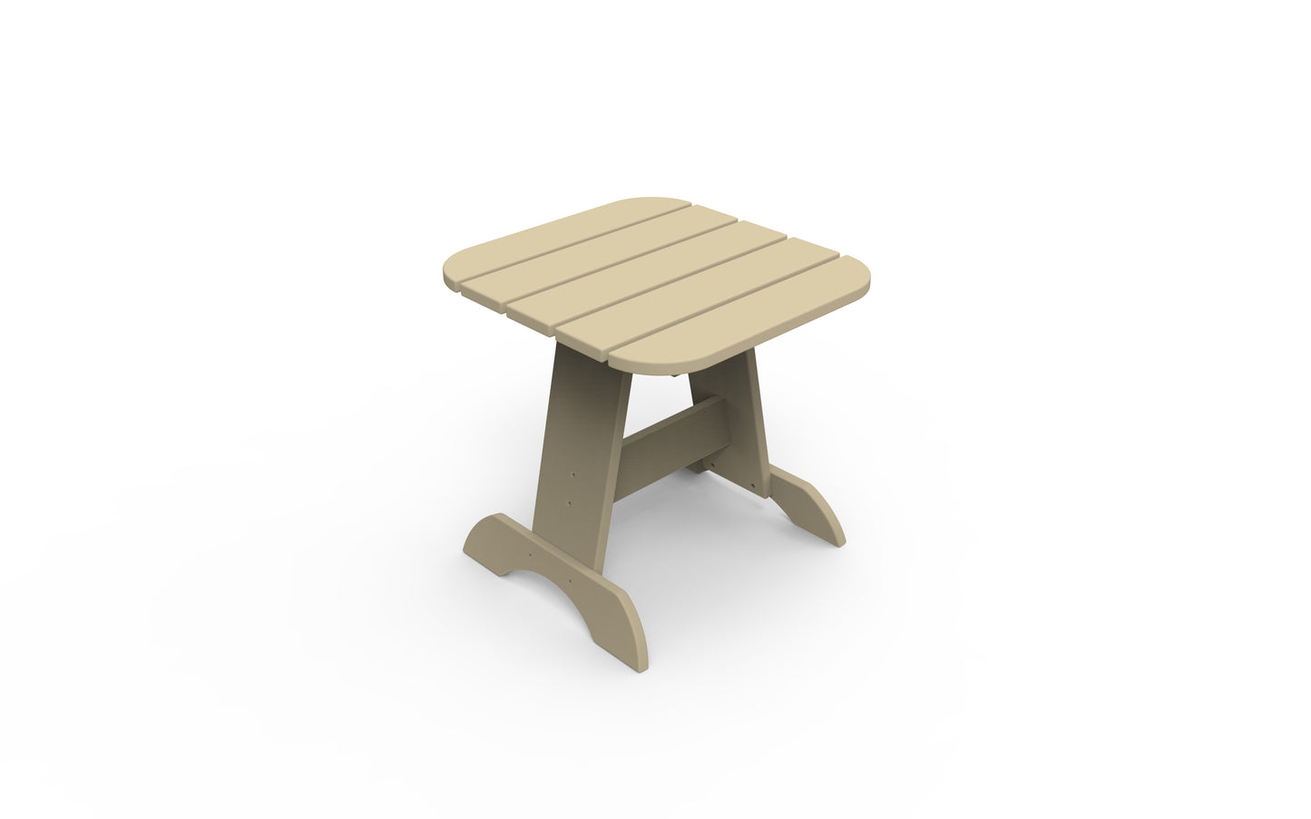 Seaside Casual Recycled Plastic Adirondack End Table - LEAD TIME TO SHIP 4 TO 6 WEEKS