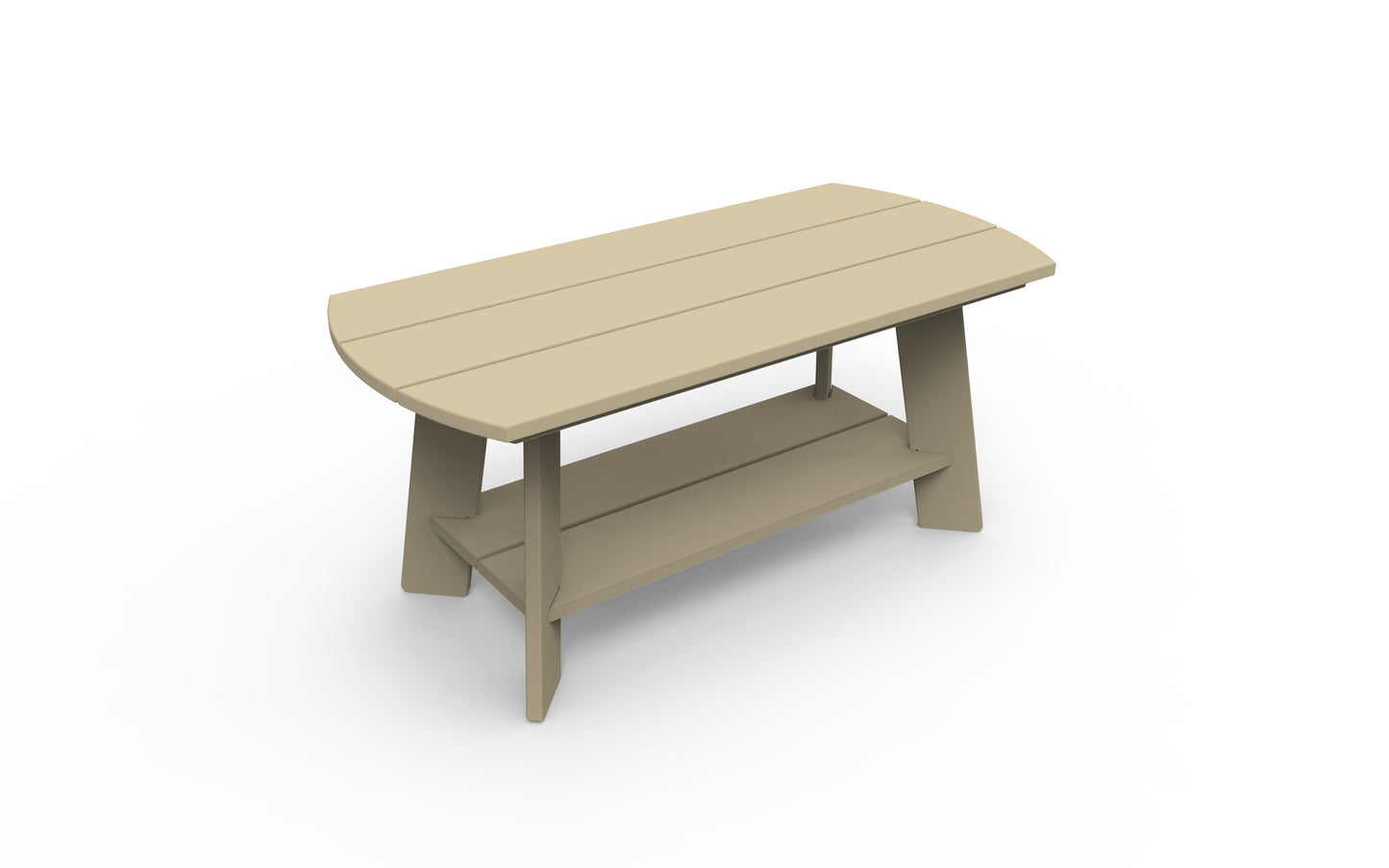 Seaside Casual Recycled Plastic Adirondack Coffee Table - LEAD TIME TO SHIP 4 TO 6 WEEKS