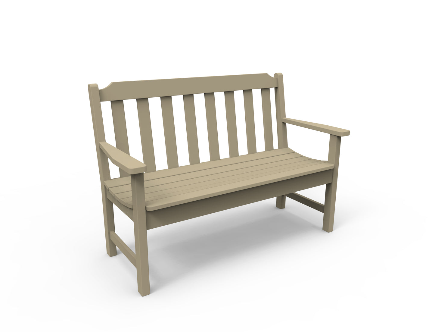 Seaside Casual Recycled Plastic Newport 4' Bench - LEAD TIME TO SHIP 4 TO 6 WEEKS