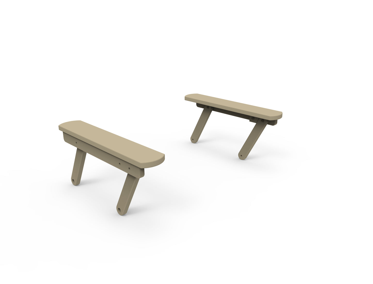 Seaside Casual Recycled Plastic Kingston Chaise Folding Arm Kit - LEAD TIME TO SHIP 4 TO 6 WEEKS