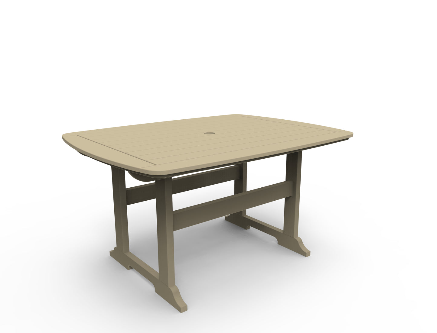 Seaside Casual Recycled Plastic Portsmouth Dining Table 42" x 56" - LEAD TIME TO SHIP 4 TO 6 WEEKS