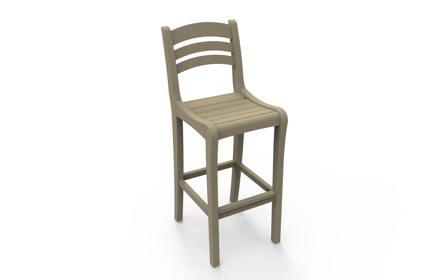 Seaside Casual Recycled Plastic Charleston Bar Chair (BAR HEIGHT) - LEAD TIME TO SHIP 2 TO 4 WEEKS