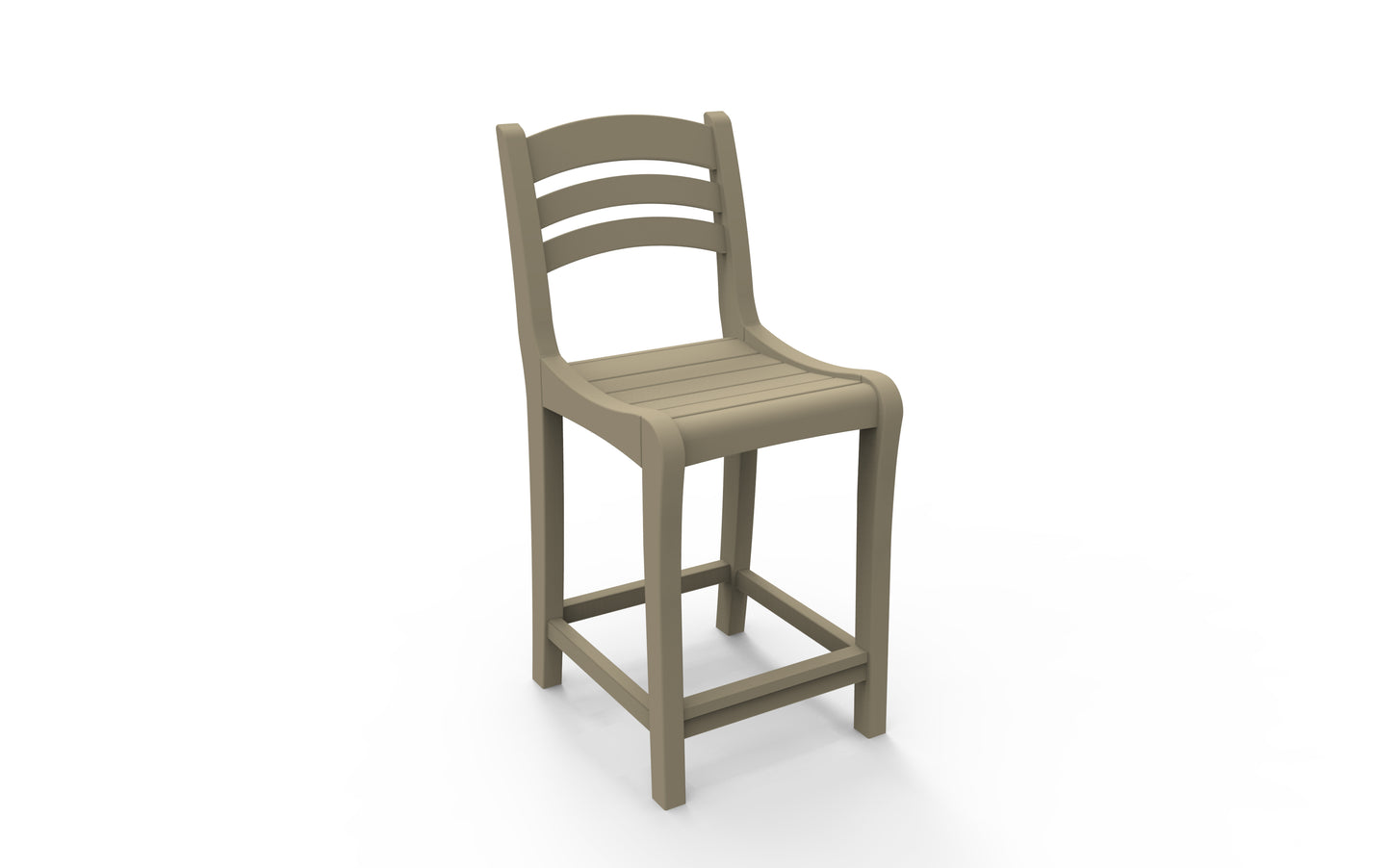 Seaside Casual Recycled Plastic Charleston Balcony Chair (COUNTER HEIGHT) - LEAD TIME TO SHIP 2 TO 4 WEEKS