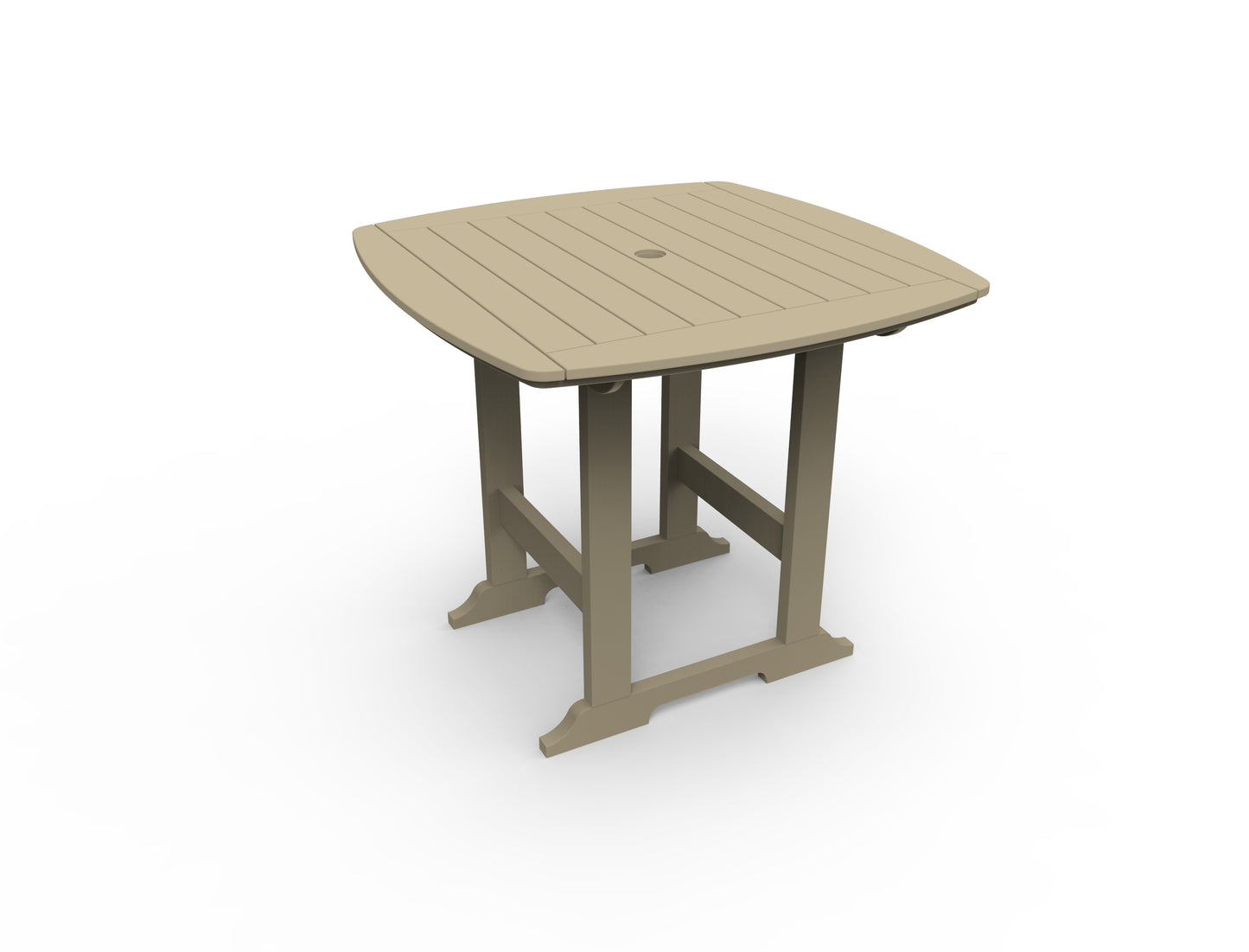 Seaside Casual Recycled Plastic Portsmouth Balcony Table 42" x 42" - LEAD TIME TO SHIP 2 TO 4 WEEKS