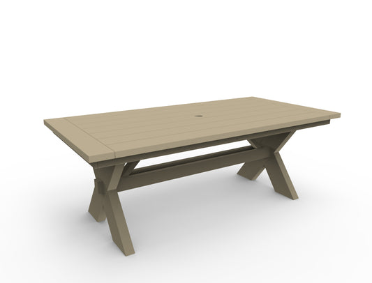 Seaside Casual Recycled Plastic Sonoma Gathering Picnic Table - LEAD TIME TO SHIP 2 TO 4 WEEKS