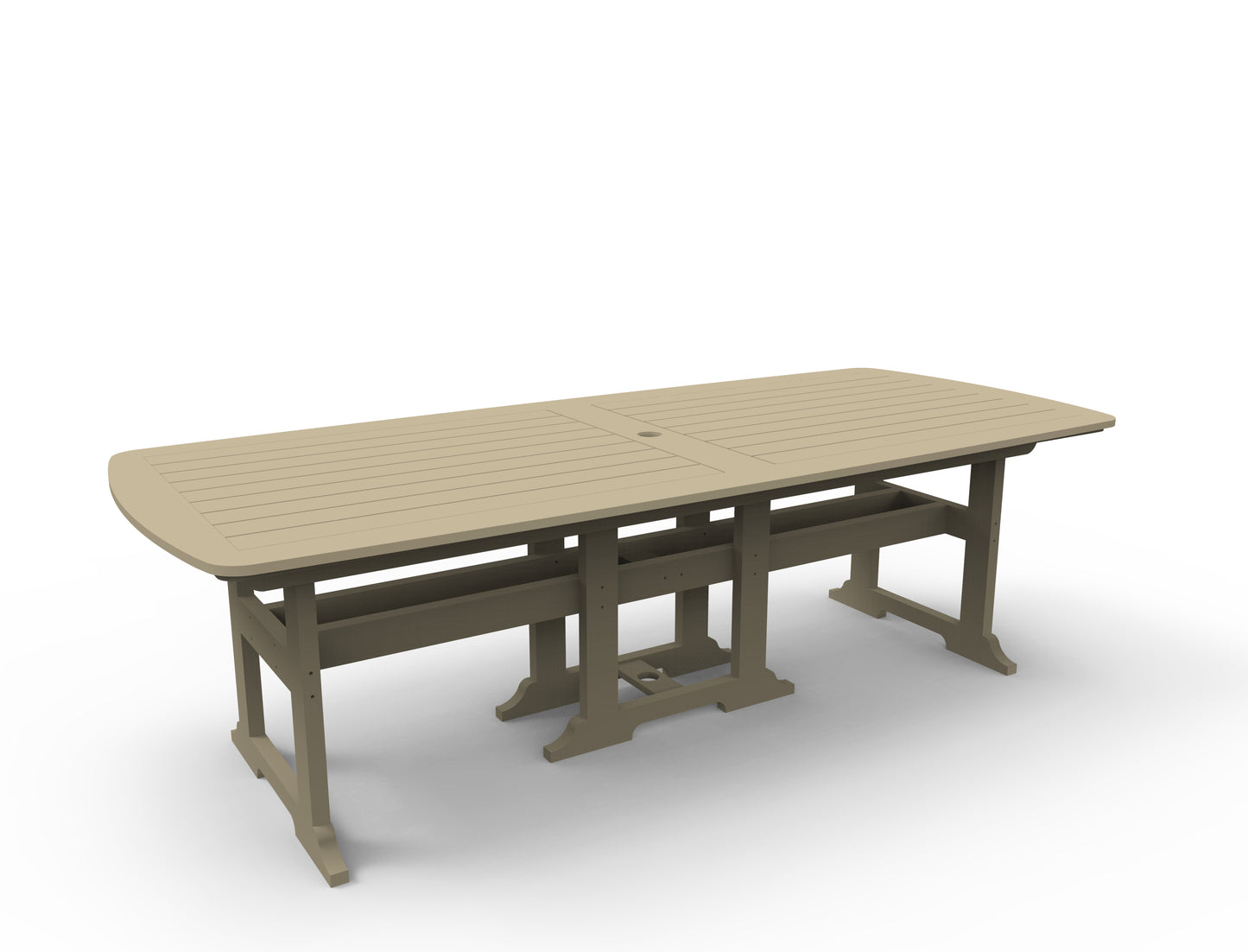 Seaside Casual Recycled Plastic Portsmouth Dining Table 42" x 100" - LEAD TIME TO SHIP 2 TO 4 WEEKS
