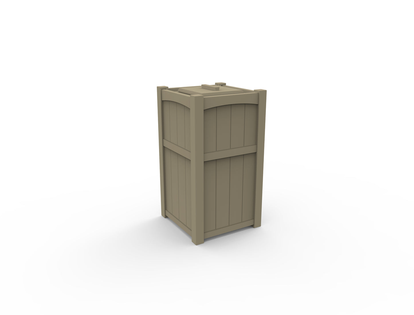 Seaside Casual Recycled Plastic Wickford Residential Trash Receptacle - LEAD TIME TO SHIP 2 TO 4 WEEKS