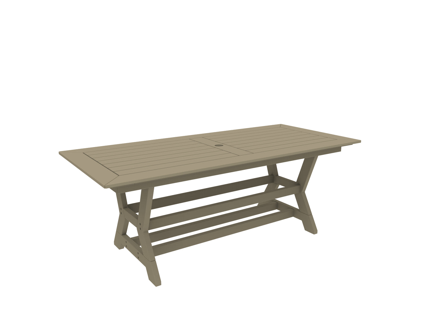 Seaside Casual Recycled Plastic SYM Dining Table 36" x 80" - LEAD TIME TO SHIP 4 TO 6 WEEKS