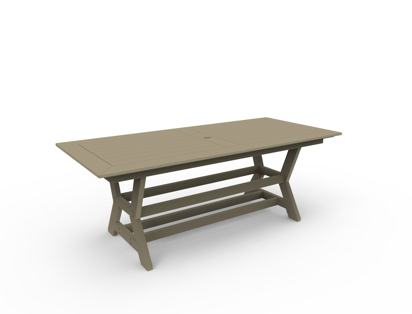 Seaside Casual Recycled Plastic SYM Dining Table 36" x 80" - LEAD TIME TO SHIP 4 TO 6 WEEKS