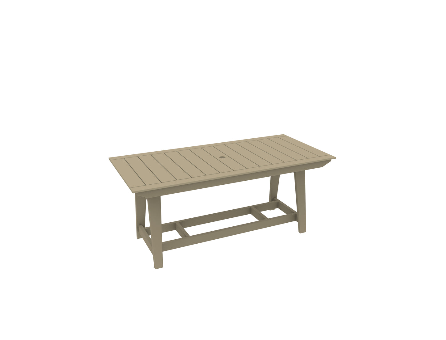 Seaside Casual Recycled Plastic MAD Balcony Table 40" x 85" (COUNTER HEIGHT) - LEAD TIME TO SHIP 4 TO 6 WEEKS
