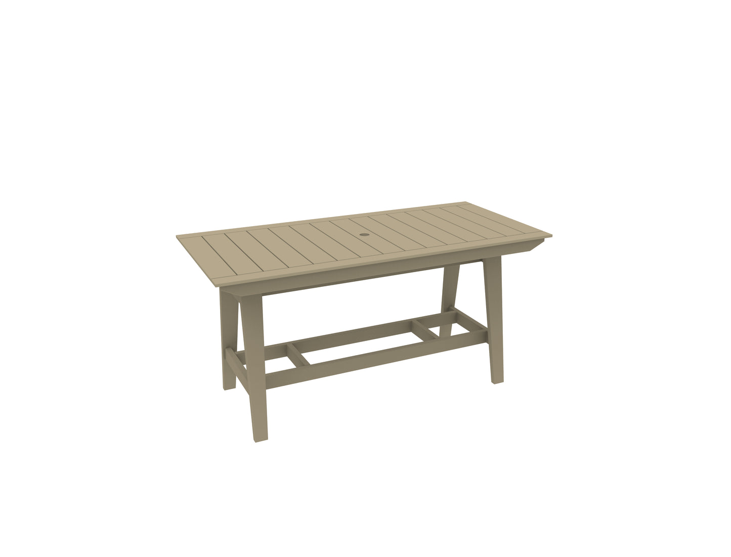 Seaside Casual Recycled Plastic MAD Bar Table 40" x 85" (BAR HEIGHT) - LEAD TIME TO SHIP 2 TO 4 WEEKS