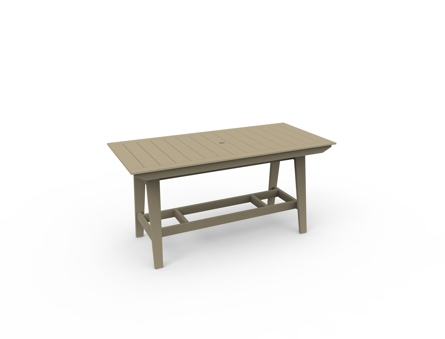 Seaside Casual Recycled Plastic MAD Bar Table 40" x 85" (BAR HEIGHT) - LEAD TIME TO SHIP 2 TO 4 WEEKS