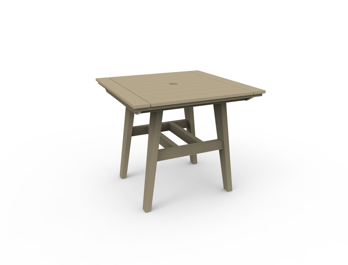 Seaside Casual Recycled Plastic MAD Dining Table 33" x 33" - LEAD TIME TO SHIP 2 TO 4 WEEKS