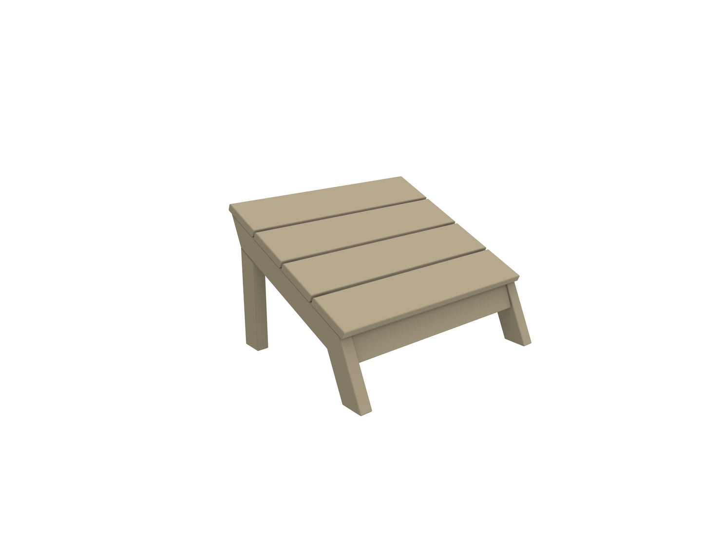 Seaside Casual Recycled Plastic MAD Foot Stool - LEAD TIME TO SHIP 2 TO 4 WEEKS