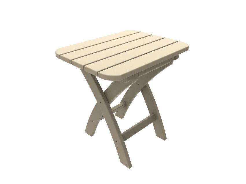 Seaside Casual Recycled Plastic Coastline Harbor View Folding Side Table