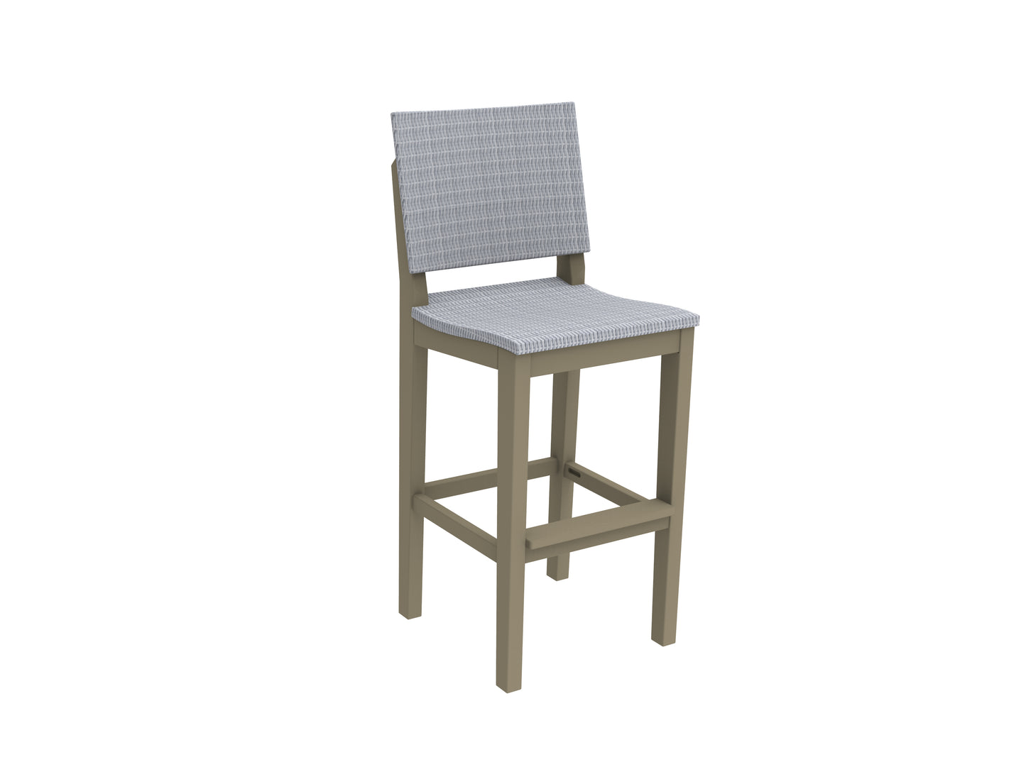 Seaside Casual Recycled Plastic MAD Bar Side Chair (WOVEN) (BAR HEIGHT) - LEAD TIME TO SHIP 2 TO 4 WEEKS Regular price