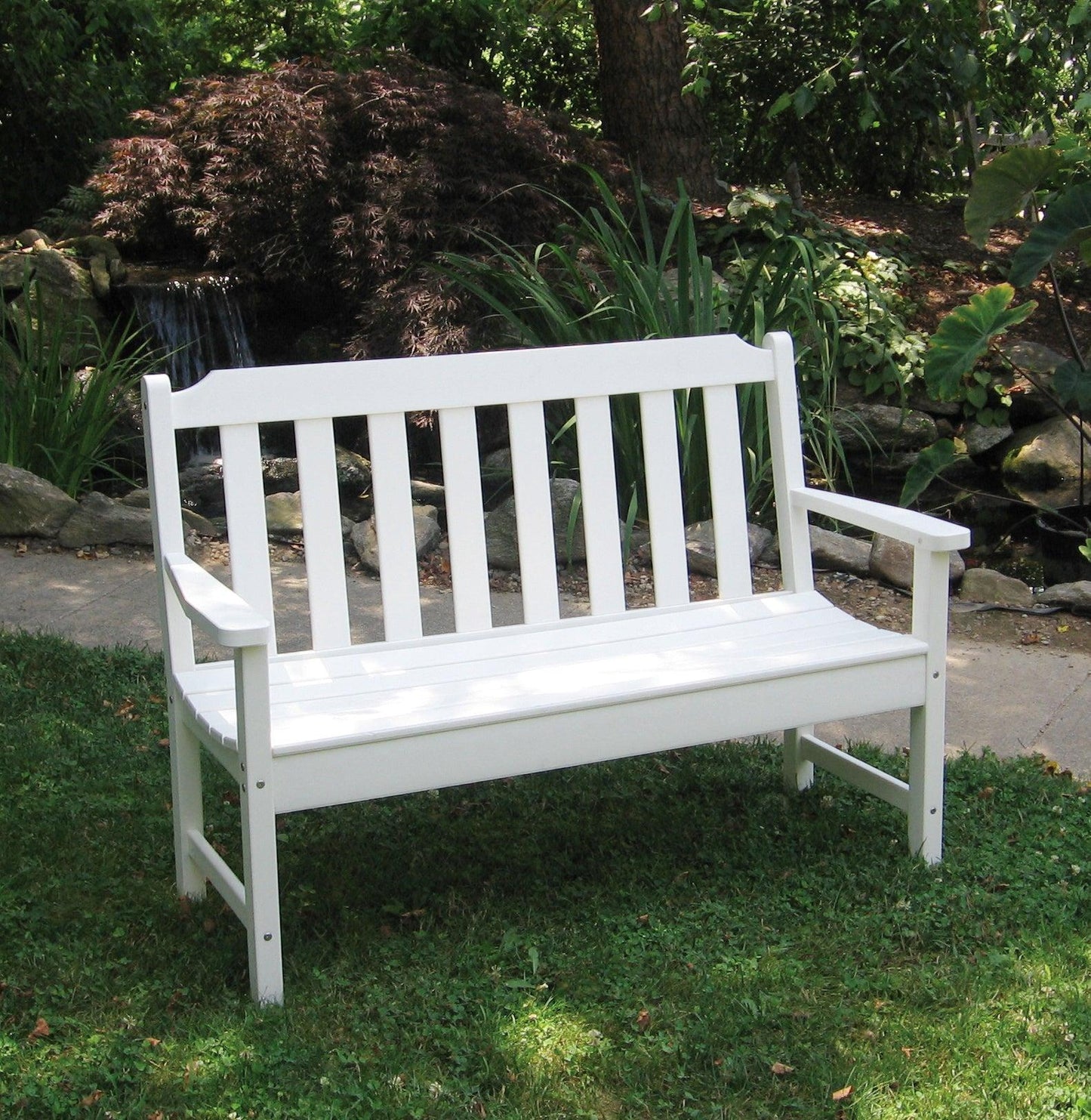 Seaside Casual Recycled Plastic Newport 4' Bench - LEAD TIME TO SHIP 4 TO 6 WEEKS
