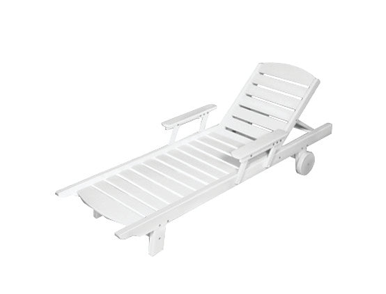 Seaside Casual Recycled Plastic Kingston Chaise - LEAD TIME TO SHIP 4 TO 6 WEEKS