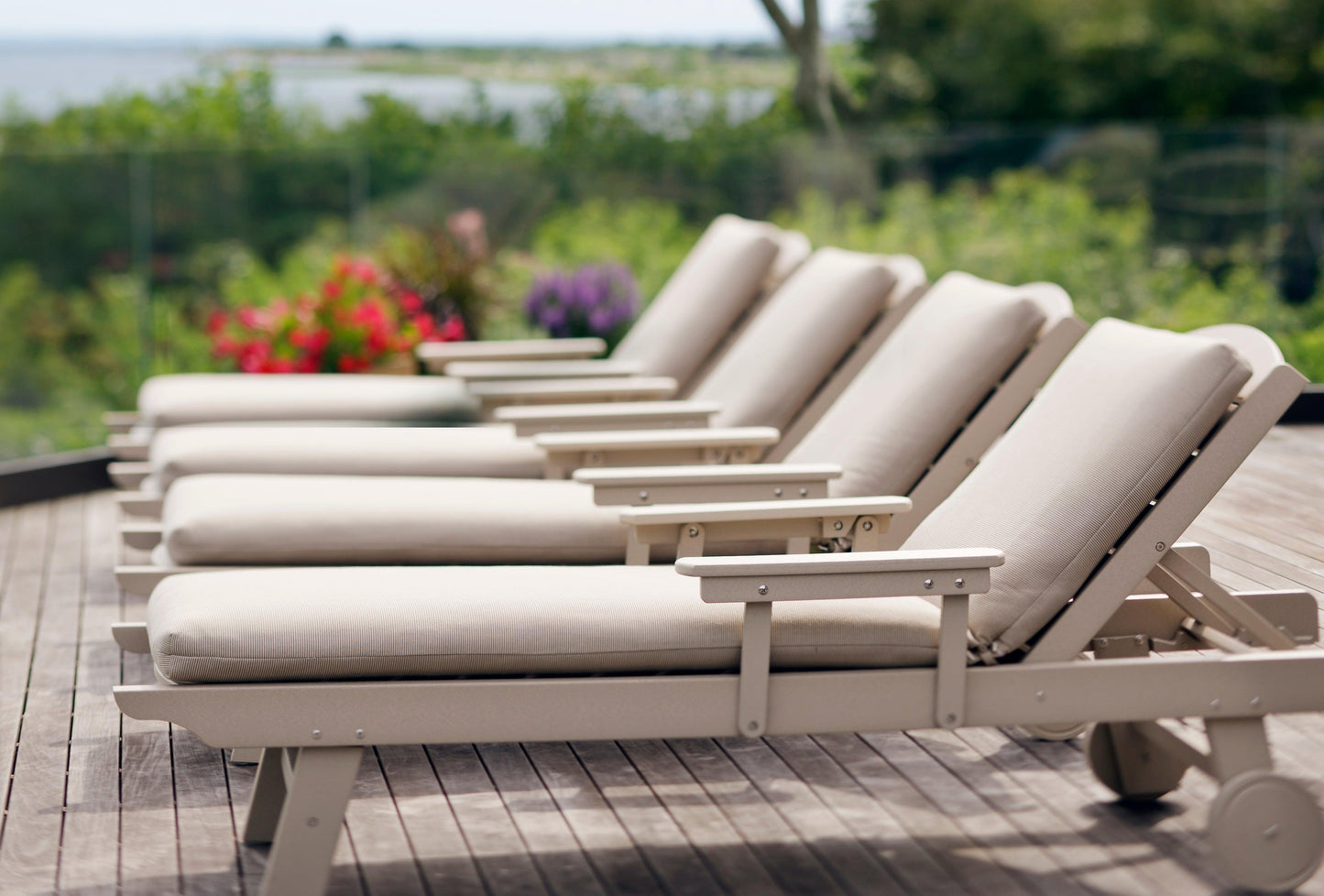 Seaside Casual Recycled Plastic Kingston Chaise - LEAD TIME TO SHIP 4 TO 6 WEEKS