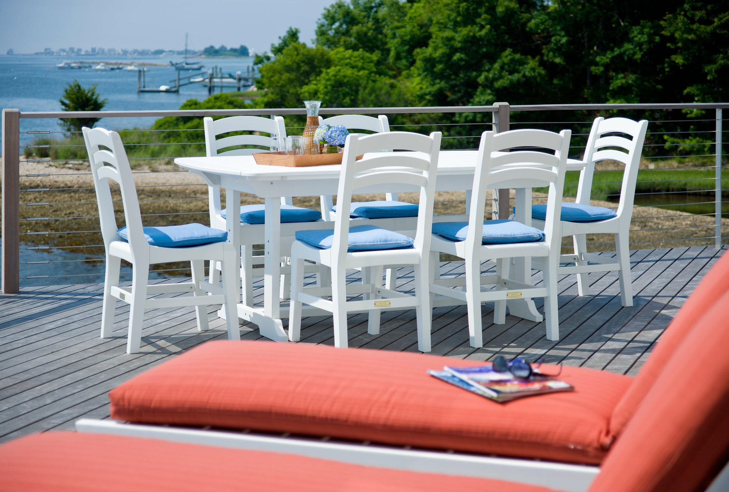 Seaside Casual Recycled Plastic Kingston Chaise - LEAD TIME TO SHIP 4 TO 6 WEEKS