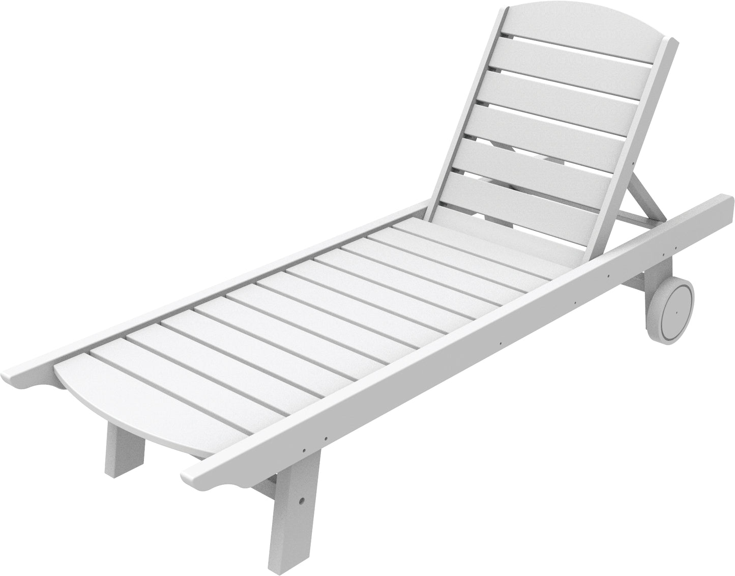 Seaside Casual Recycled Plastic Kingston Chaise - LEAD TIME TO SHIP 4 TO 6 WEEKS