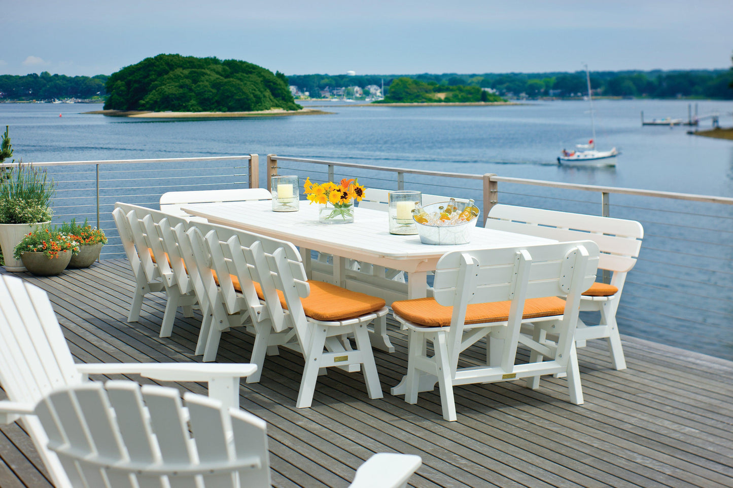 Seaside Casual Recycled Plastic Portsmouth 4' Bench - LEAD TIME TO SHIP 4 TO 6 WEEKS