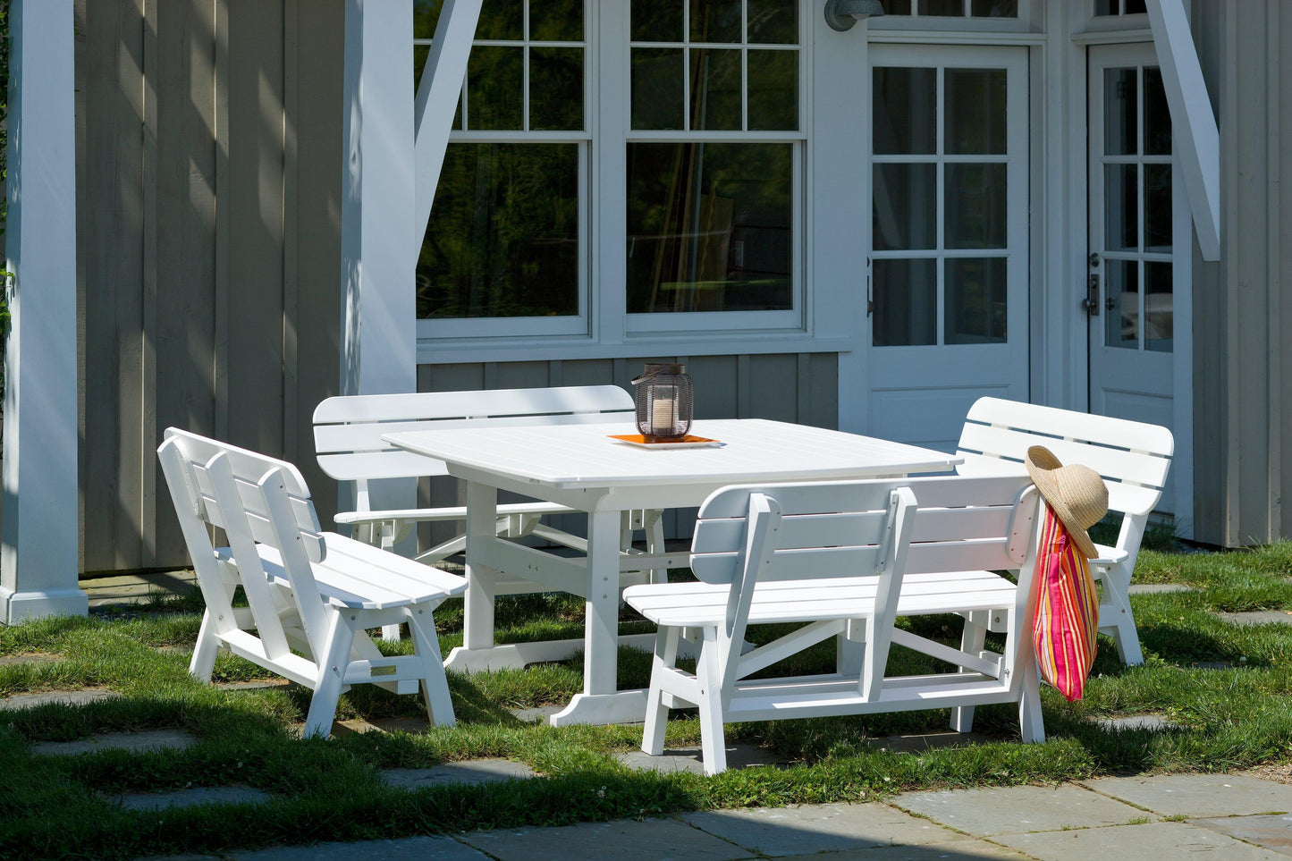 Seaside Casual Recycled Plastic Portsmouth 4' Bench - LEAD TIME TO SHIP 4 TO 6 WEEKS