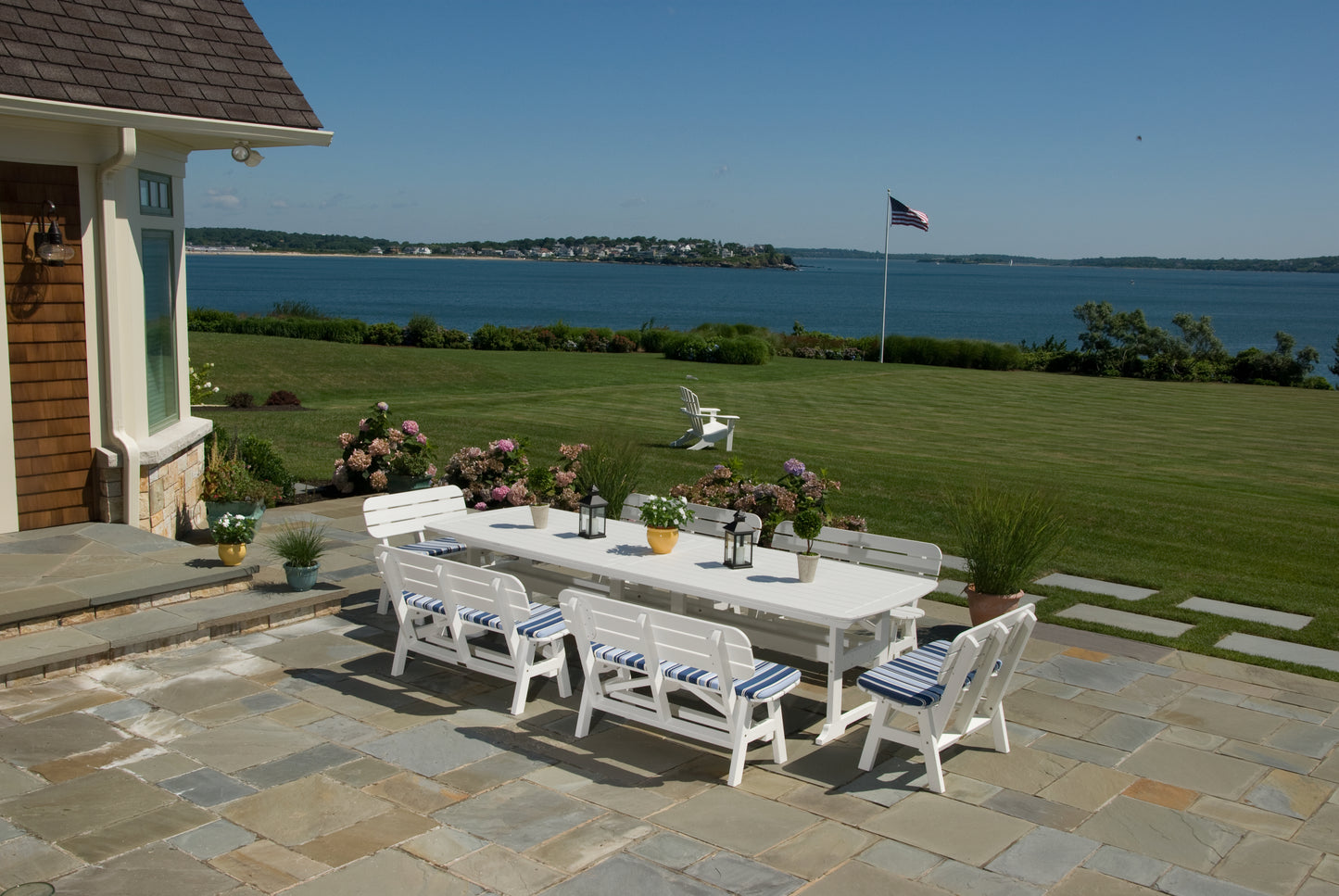 Seaside Casual Recycled Plastic Portsmouth 4' Bench - LEAD TIME TO SHIP 4 TO 6 WEEKS